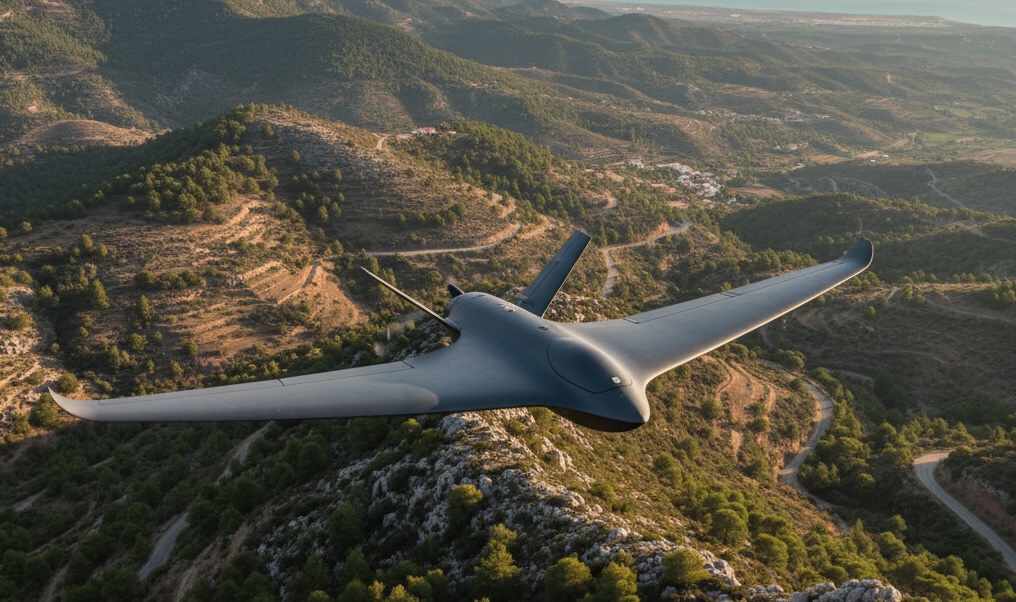 SkyLens AI drone in action